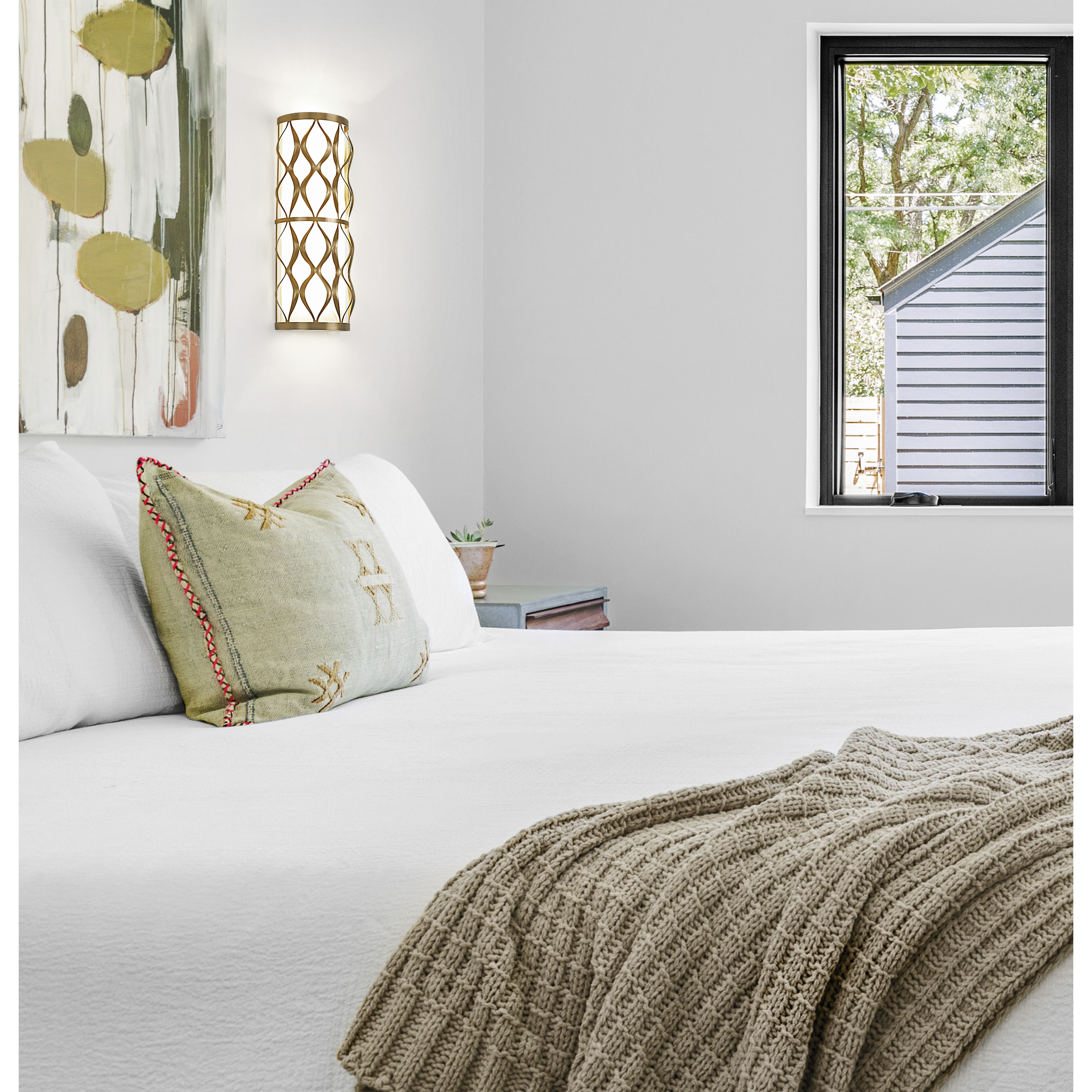 Harden 3 Light 8 inch Modern Gold Wall Sconce Wall Light