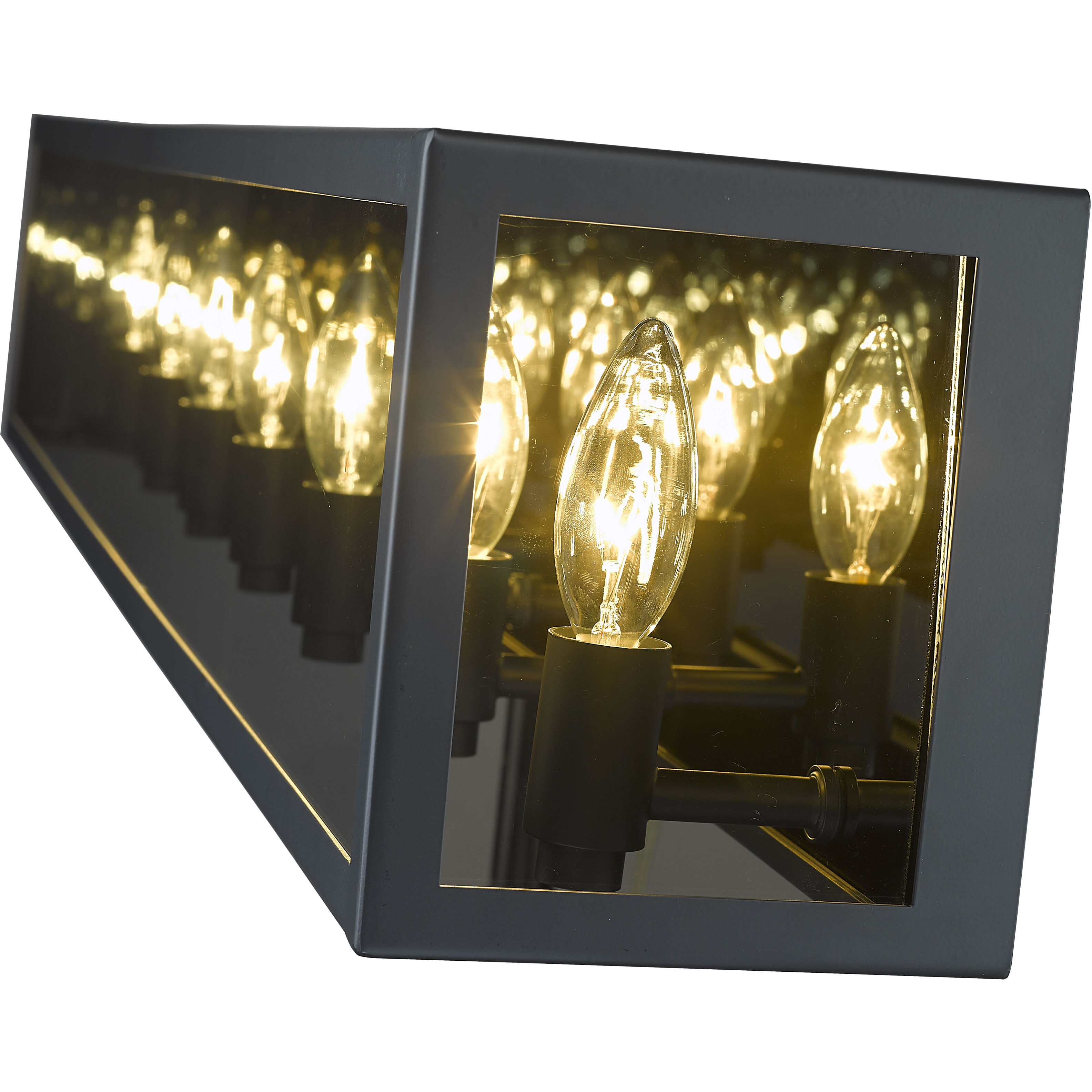 Infinity 7 Light 44 inch Misty Charcoal Vanity Wall Light