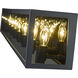 Infinity 7 Light 44 inch Misty Charcoal Vanity Wall Light