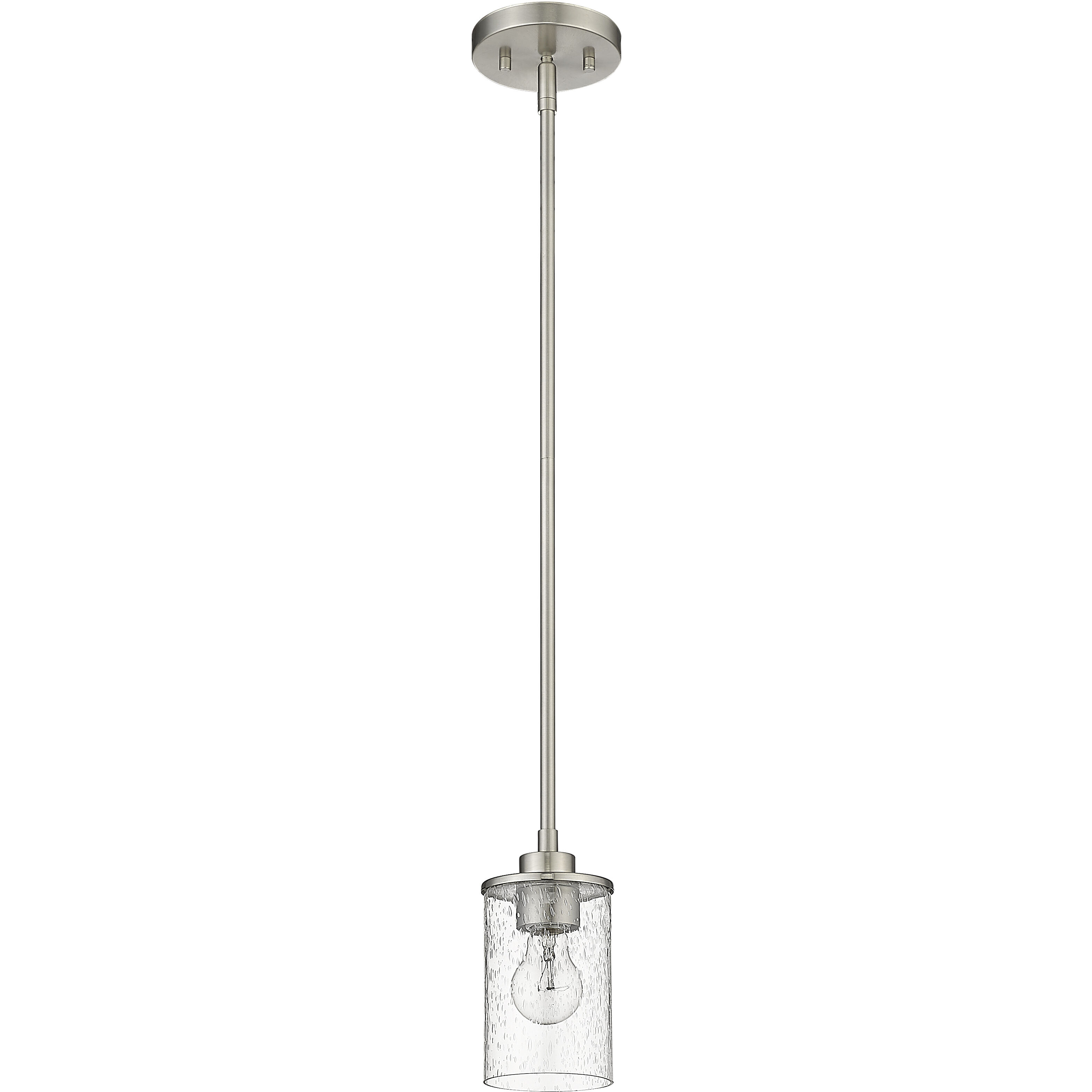 Beckett 1 Light 5.25 inch Brushed Nickel Pendant Ceiling Light
