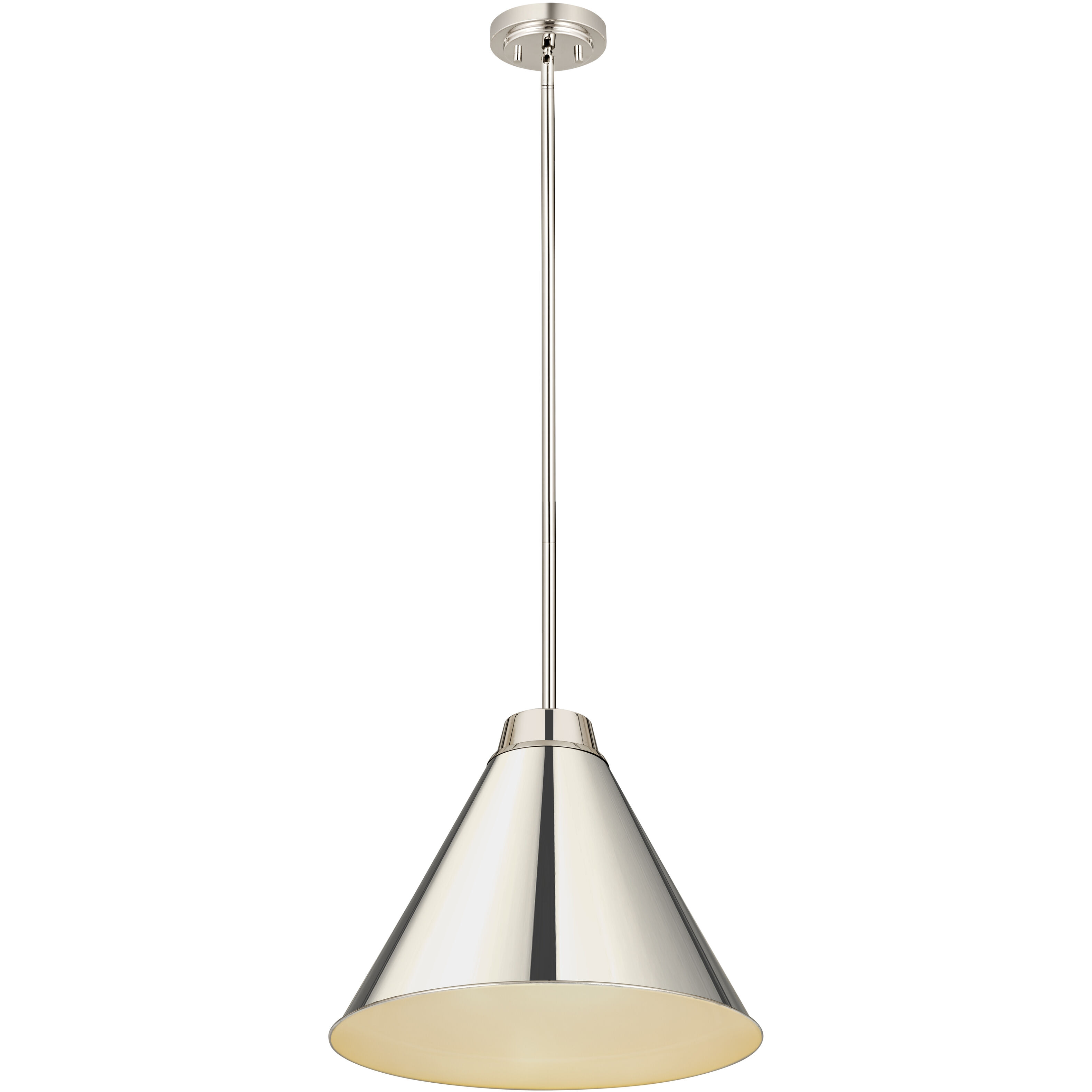 Eaton 1 Light 18 inch Polished Nickel Pendant Ceiling Light