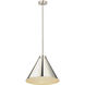 Eaton 1 Light 18 inch Polished Nickel Pendant Ceiling Light