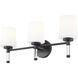 Henri Vanity Wall Light in Matte Black