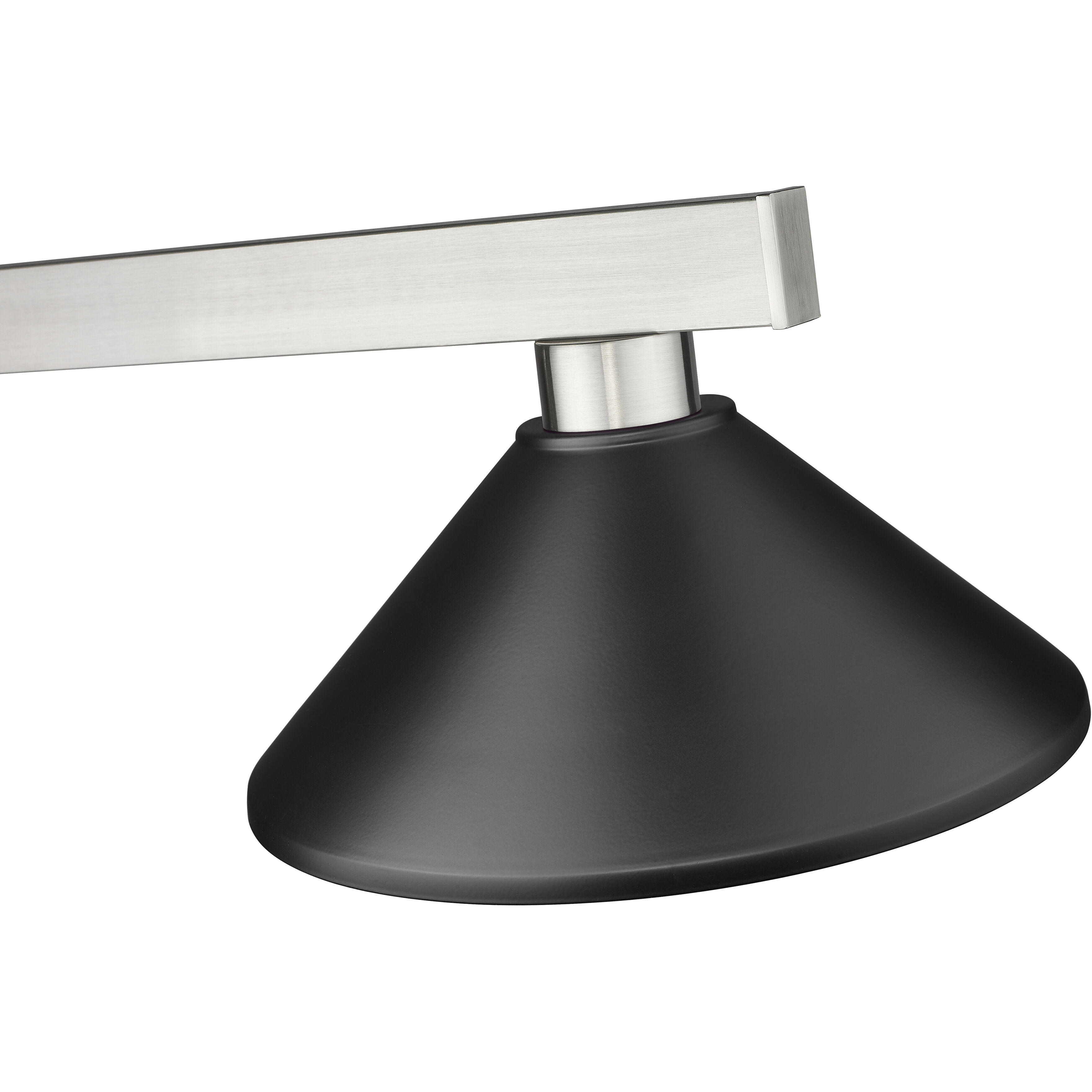 Cobalt 3 Light 46 inch Brushed Nickel Billiard Ceiling Light in Matte Black