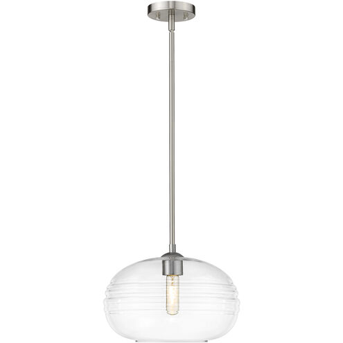 Harmony 1 Light 14 inch Brushed Nickel Pendant Ceiling Light