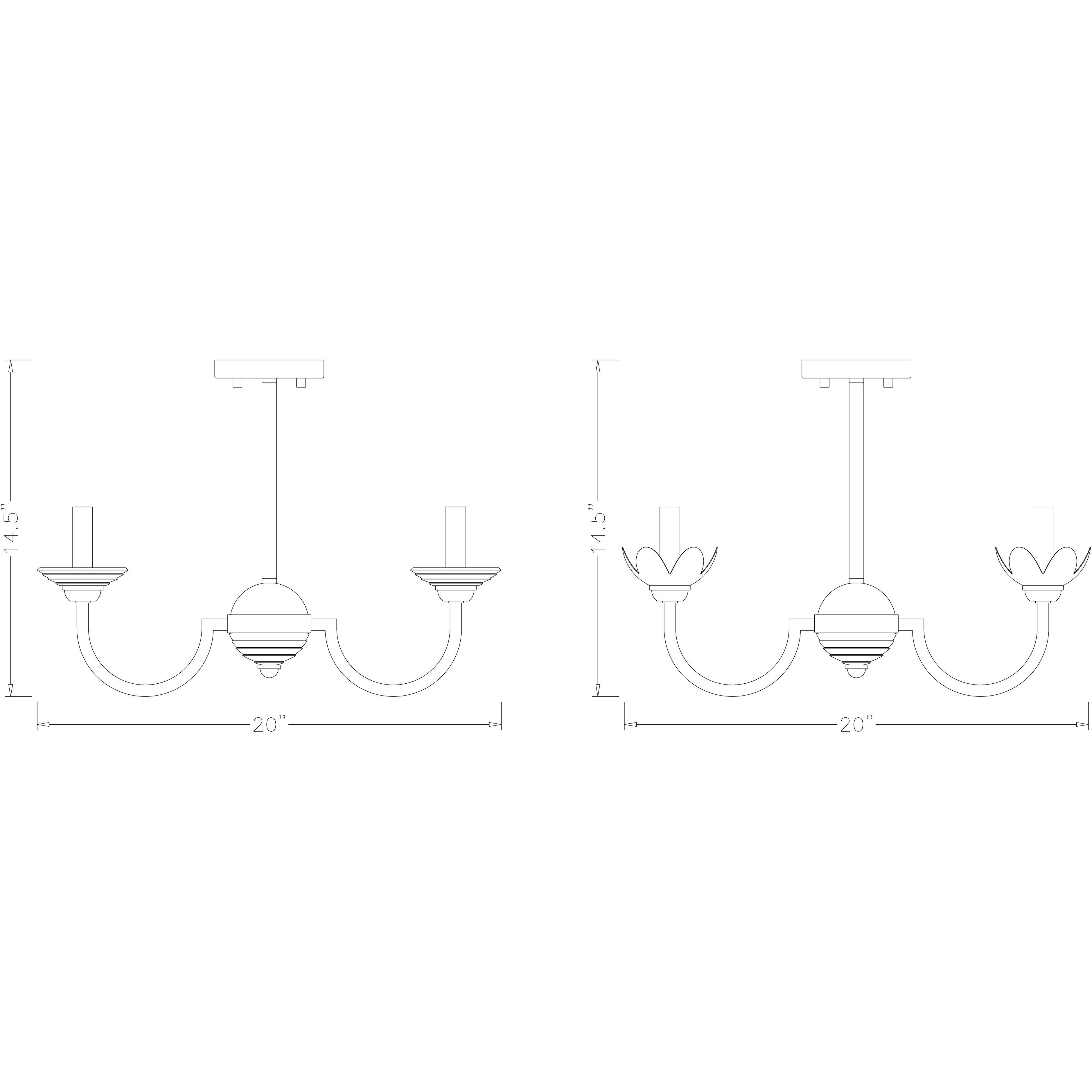 Allistair 4 Light 20 inch Matte Black Semi Flush Mount Ceiling Light