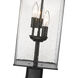 Sana 3 Light 26.5 inch Black Outdoor Post Mount Fixture