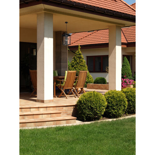 Seoul 3 Light 14 inch Oil Rubbed Bronze Outdoor Chain Mount Ceiling Fixture