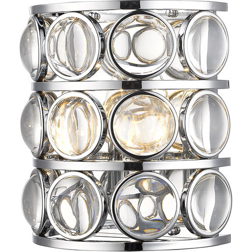 Eternity 2 Light 9.75 inch Chrome Wall Sconce Wall Light in 6