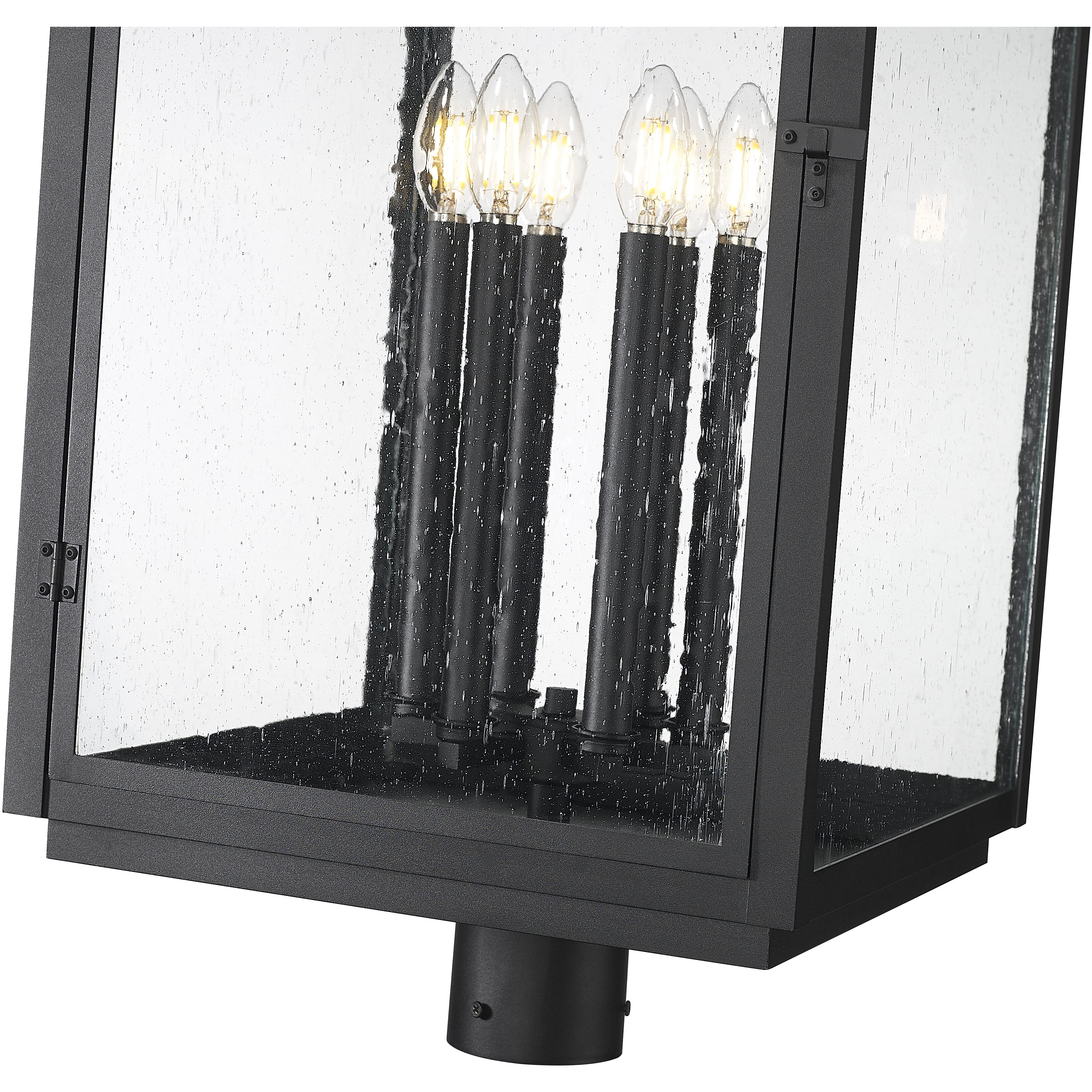 Hartwell 6 Light 32.75 inch Sand Black Outdoor Post Mount Fixture