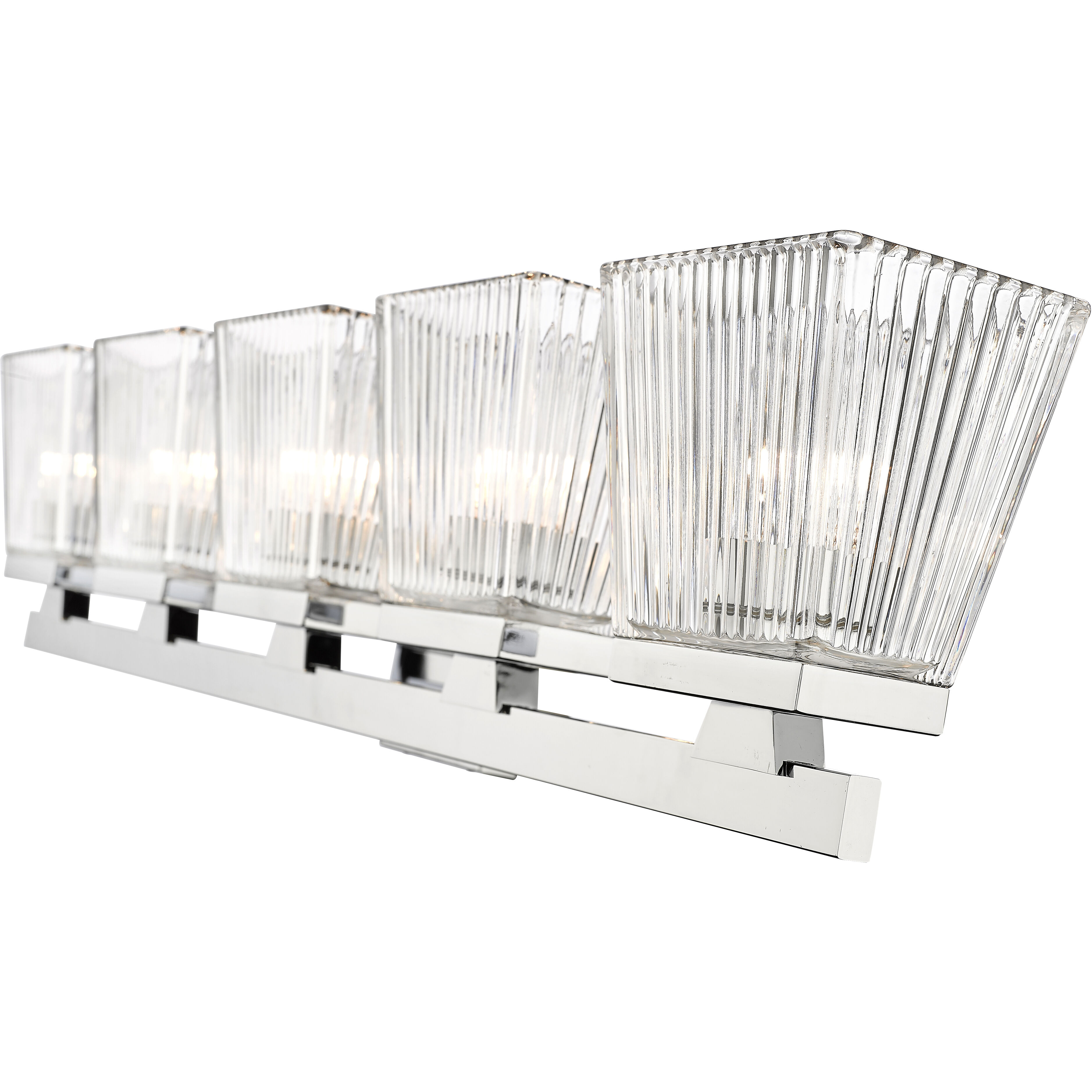 Astor 5 Light 36 inch Chrome Vanity Wall Light