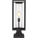 Dunbroch 1 Light 22.75 inch Black Outdoor Pier Mounted Fixture