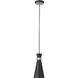 Soriano 1 Light 5.5 inch Matte Black and Brushed Nickel Pendant Ceiling Light