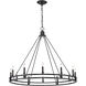 Dennison 12 Light 47.75 inch Matte Black Chandelier Ceiling Light