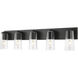 Titus 5 Light 40 inch Matte Black Bath Vanity Light Wall Light