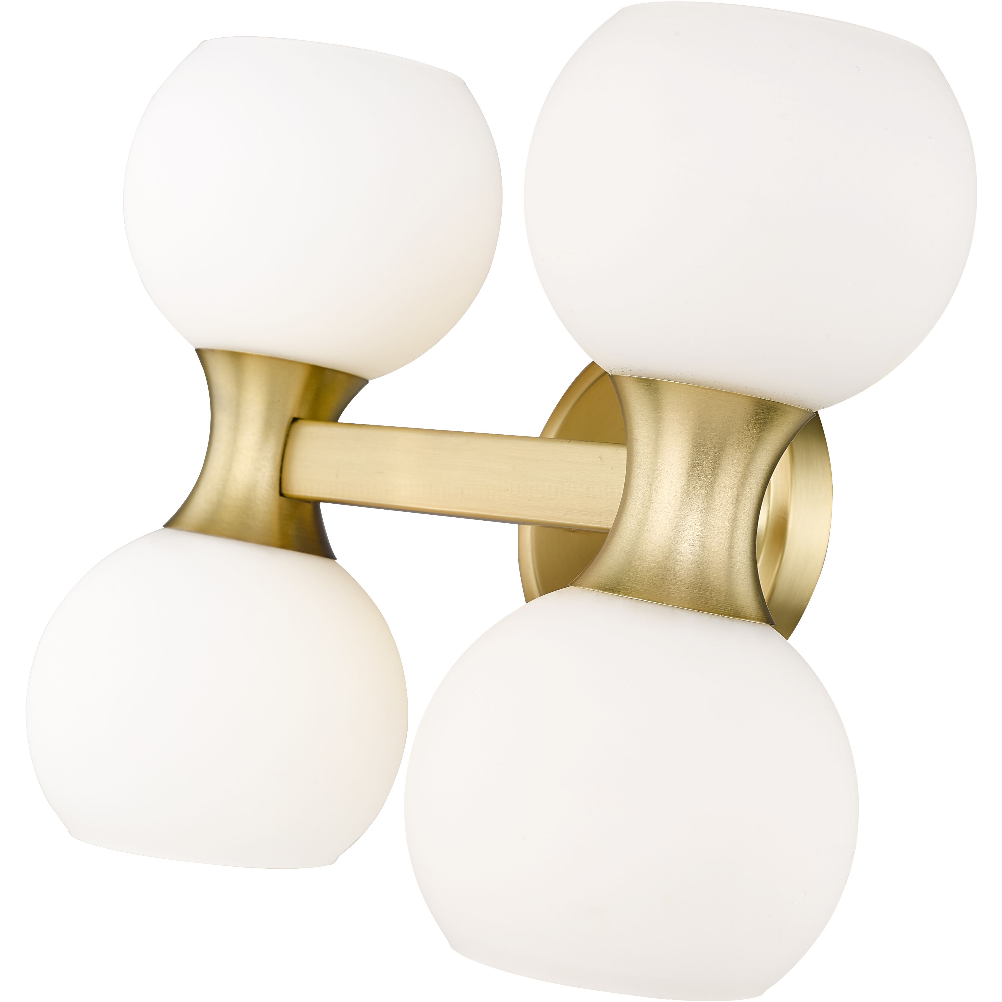 Artemis 4 Light 13 inch Modern Gold Vanity Wall Light