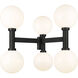 Laurent 6 Light 39 inch Black Outdoor Post Mount Fixture