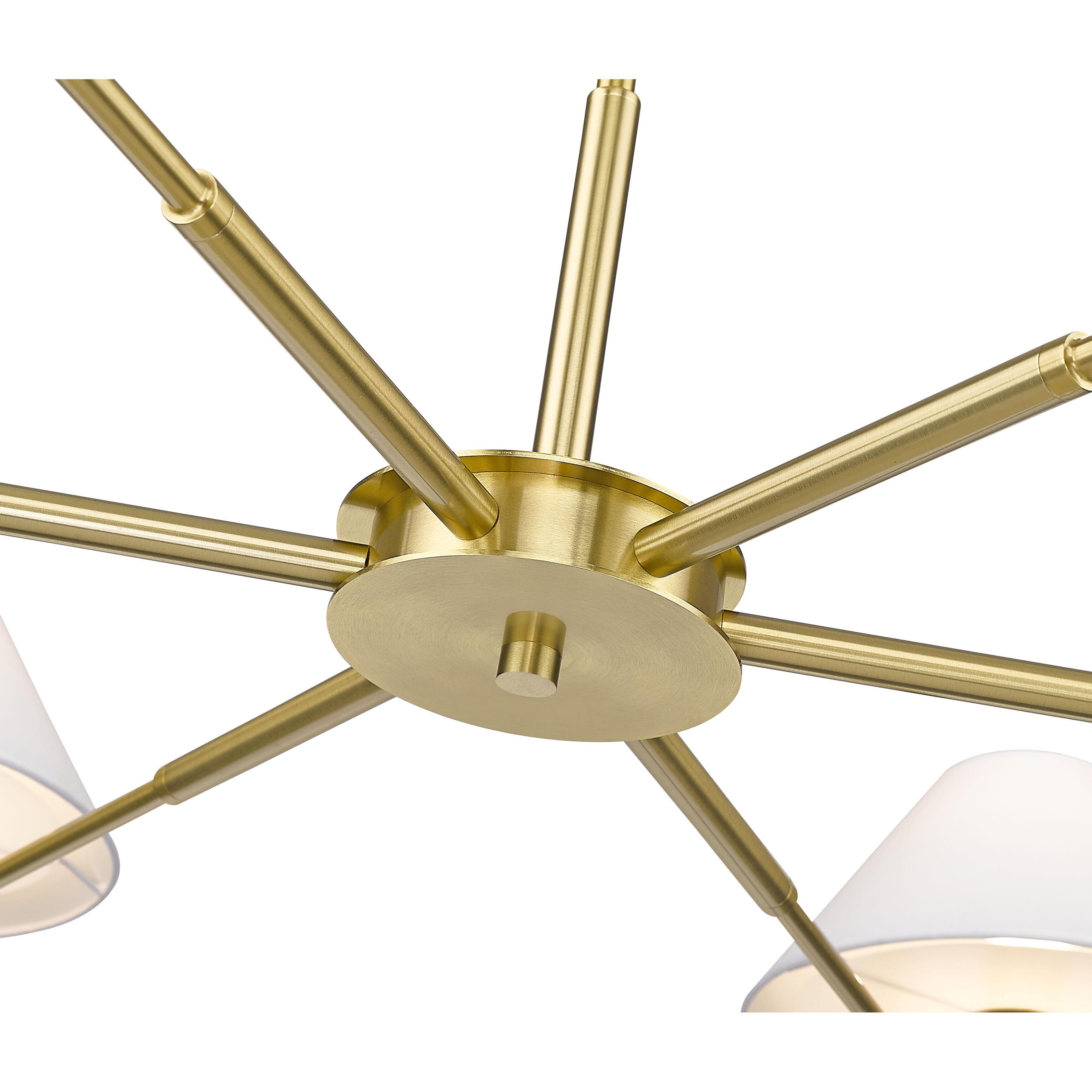 Leila 6 Light 63 inch Luxe Gold Chandelier Ceiling Light