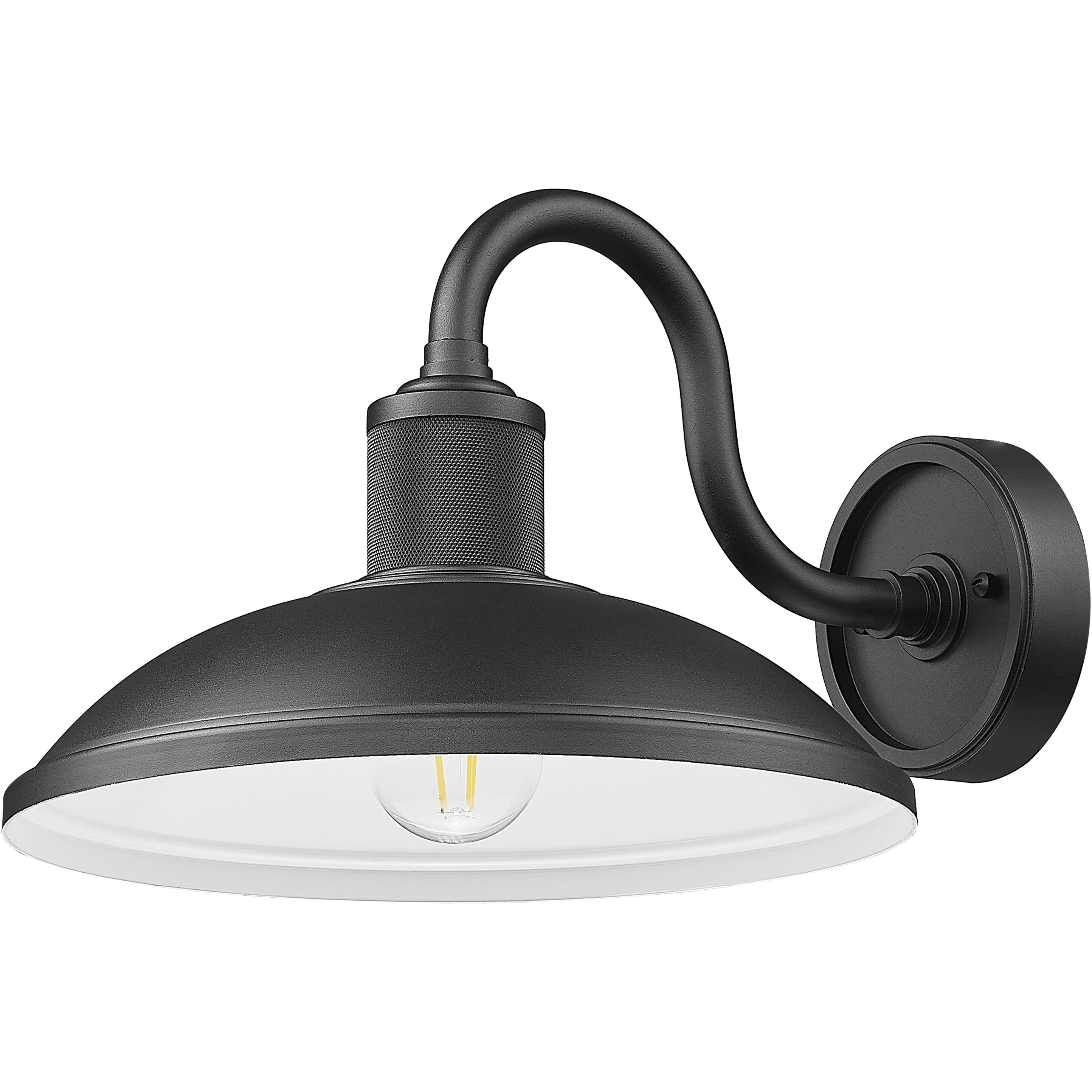 RLM 1 Light 9.25 inch Sand Black Outdoor Wall Light
