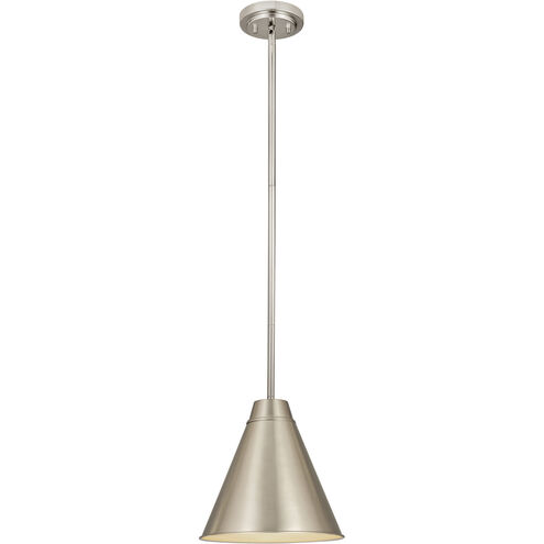 Eaton 1 Light 12 inch Brushed Nickel Pendant Ceiling Light