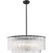 Glacier 12 Light 33 inch Matte Black Pendant Ceiling Light