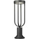 Leland LED 23 inch Sand Black Outdoor Pier Mounted Fixture