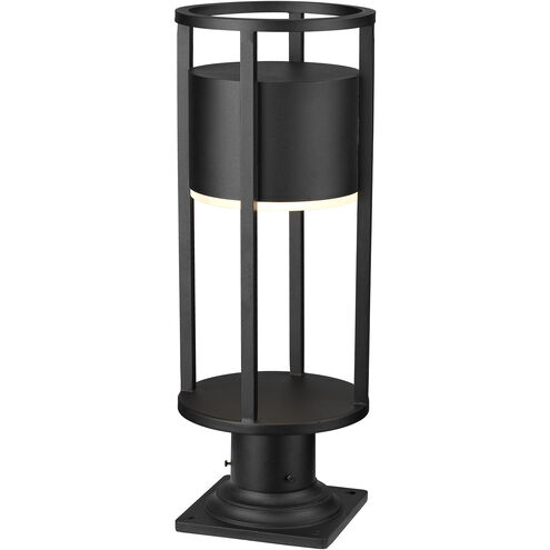 Luca LED 23.75 inch Black Outdoor Pier Mounted Fixture