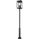 Hartwell 6 Light 127.25 inch Sand Black Outdoor Post Mounted Fixture