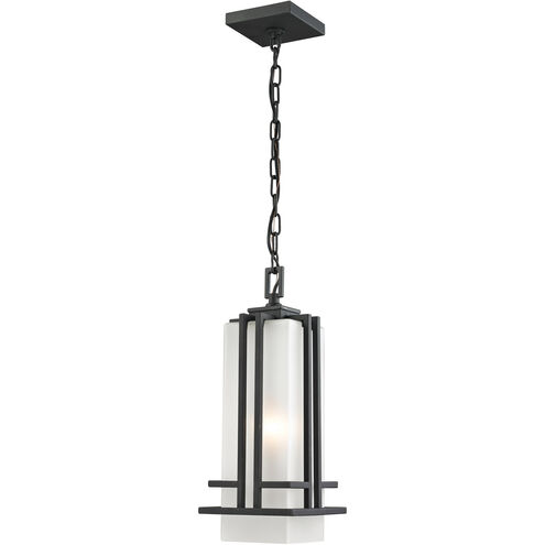 Abbey 1 Light 7 inch Black Outdoor Chain Mount Ceiling Fixture