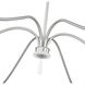 Toussant 6 Light 63 inch Brushed Nickel Chandelier Ceiling Light