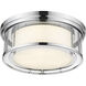 Willow 3 Light 16 inch Chrome Flush Mount Ceiling Light