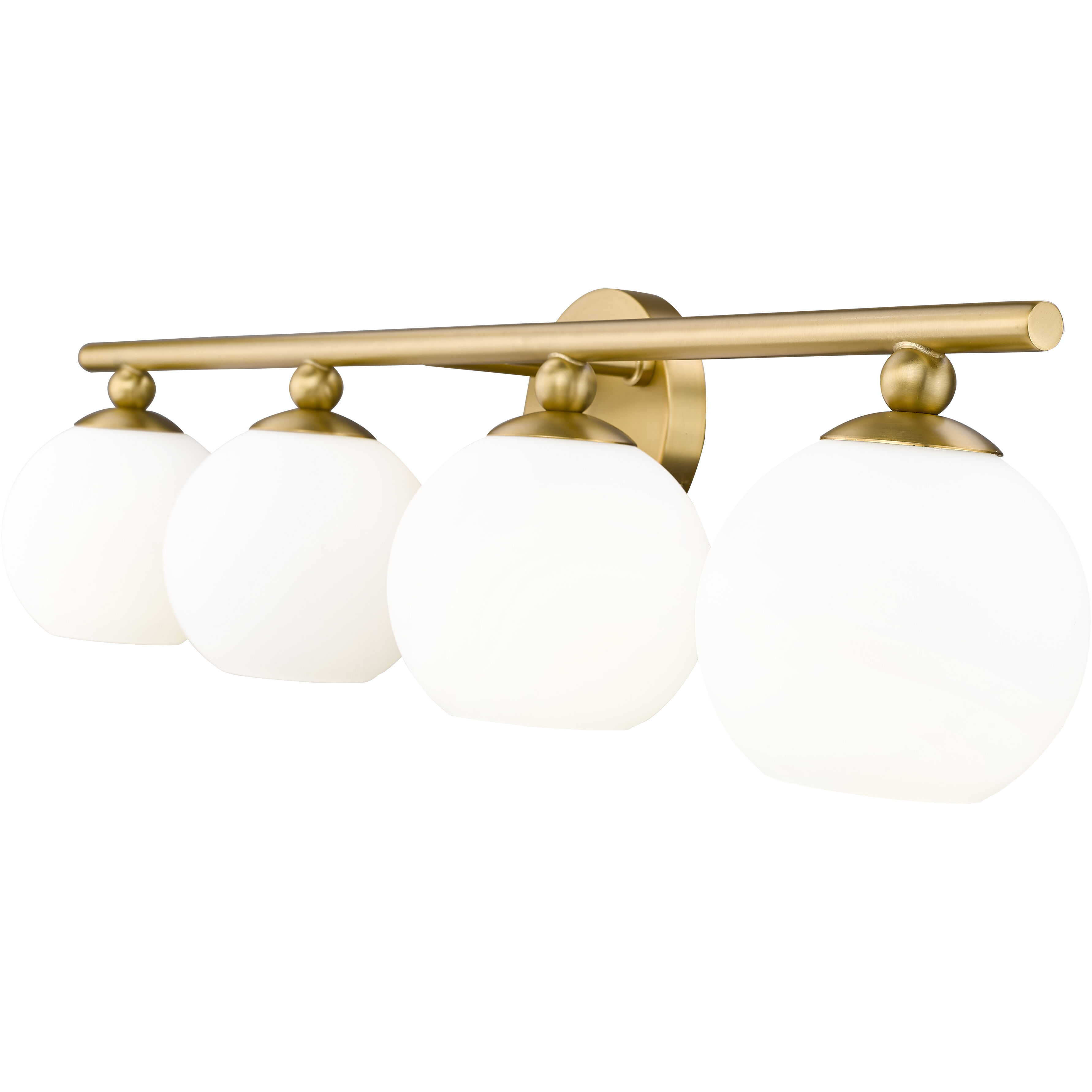 Neoma 4 Light 30 inch Modern Gold Vanity Wall Light