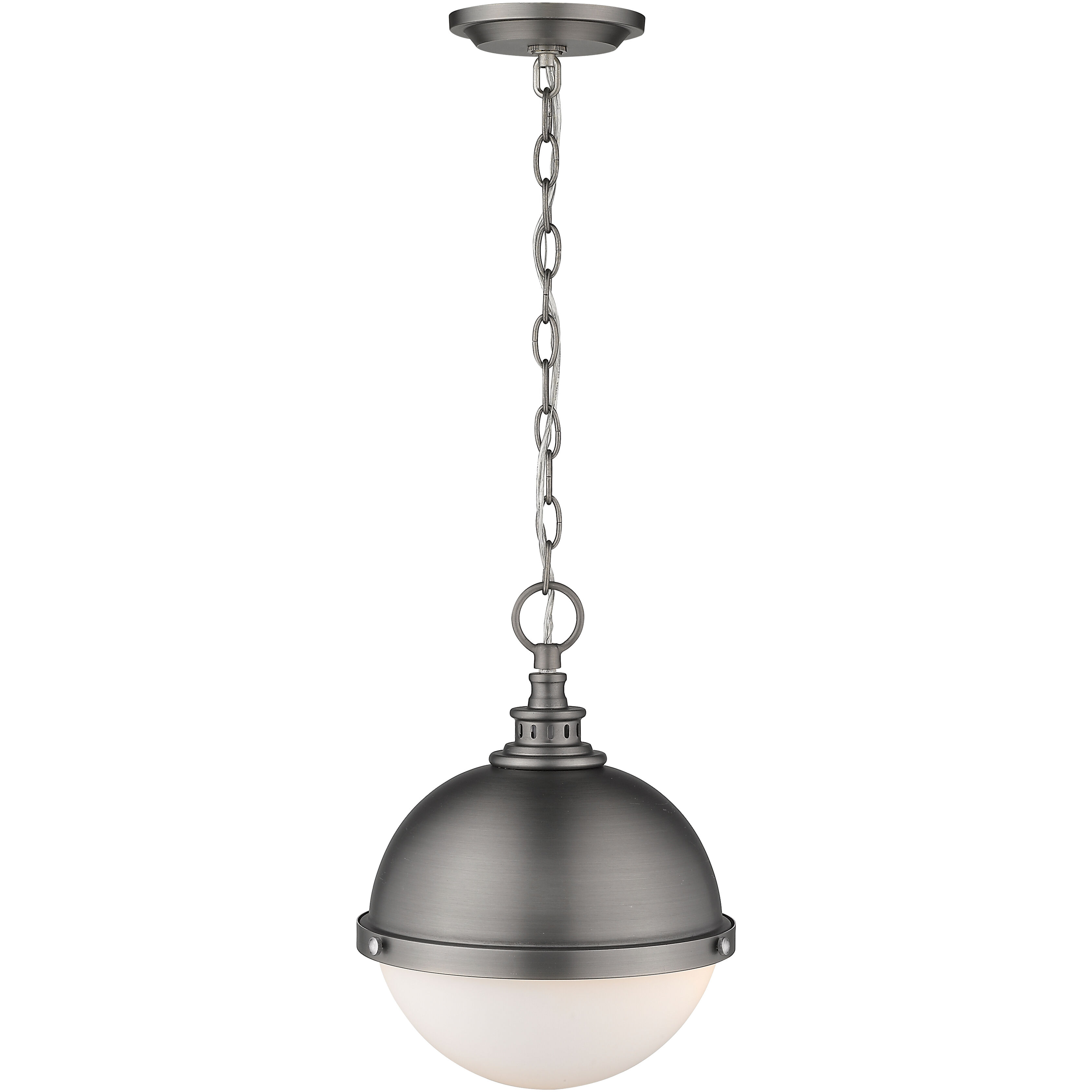 Peyton 2 Light 11.5 inch Antique Nickel Pendant Ceiling Light