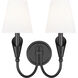 Claudelle Wall Sconce Wall Light in Matte Black
