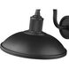 RLM 1 Light 9.25 inch Sand Black Outdoor Wall Light