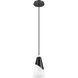 Aimie 1 Light 6 inch Matte Black Pendant Ceiling Light