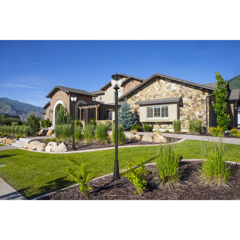 Davina 4 Light 119.25 inch Black Outdoor Post Mounted Fixture in G9