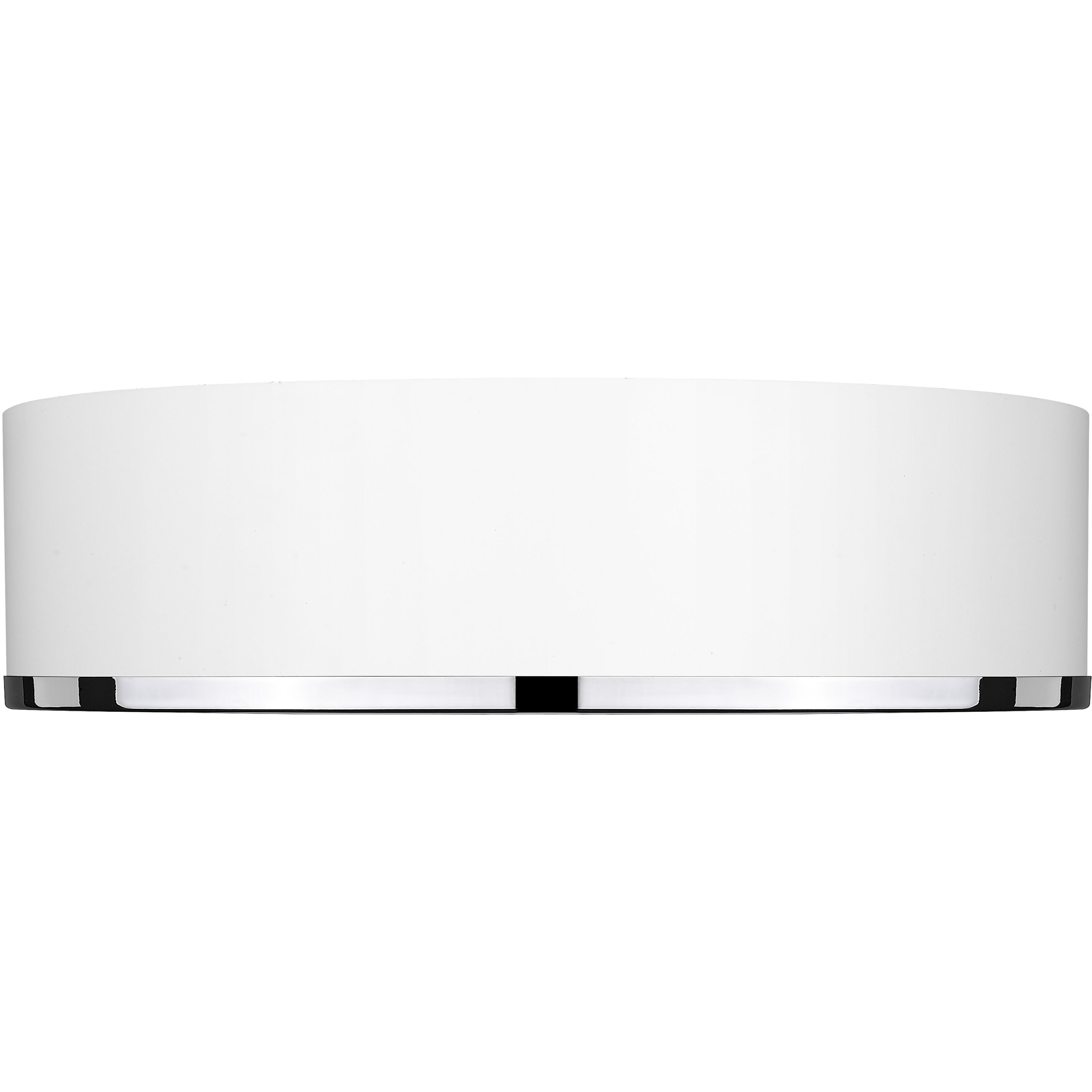 Arlo 4 Light 20.25 inch Matte White and Chrome Flush Mount Ceiling Light