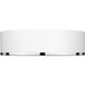 Arlo 4 Light 20.25 inch Matte White and Chrome Flush Mount Ceiling Light