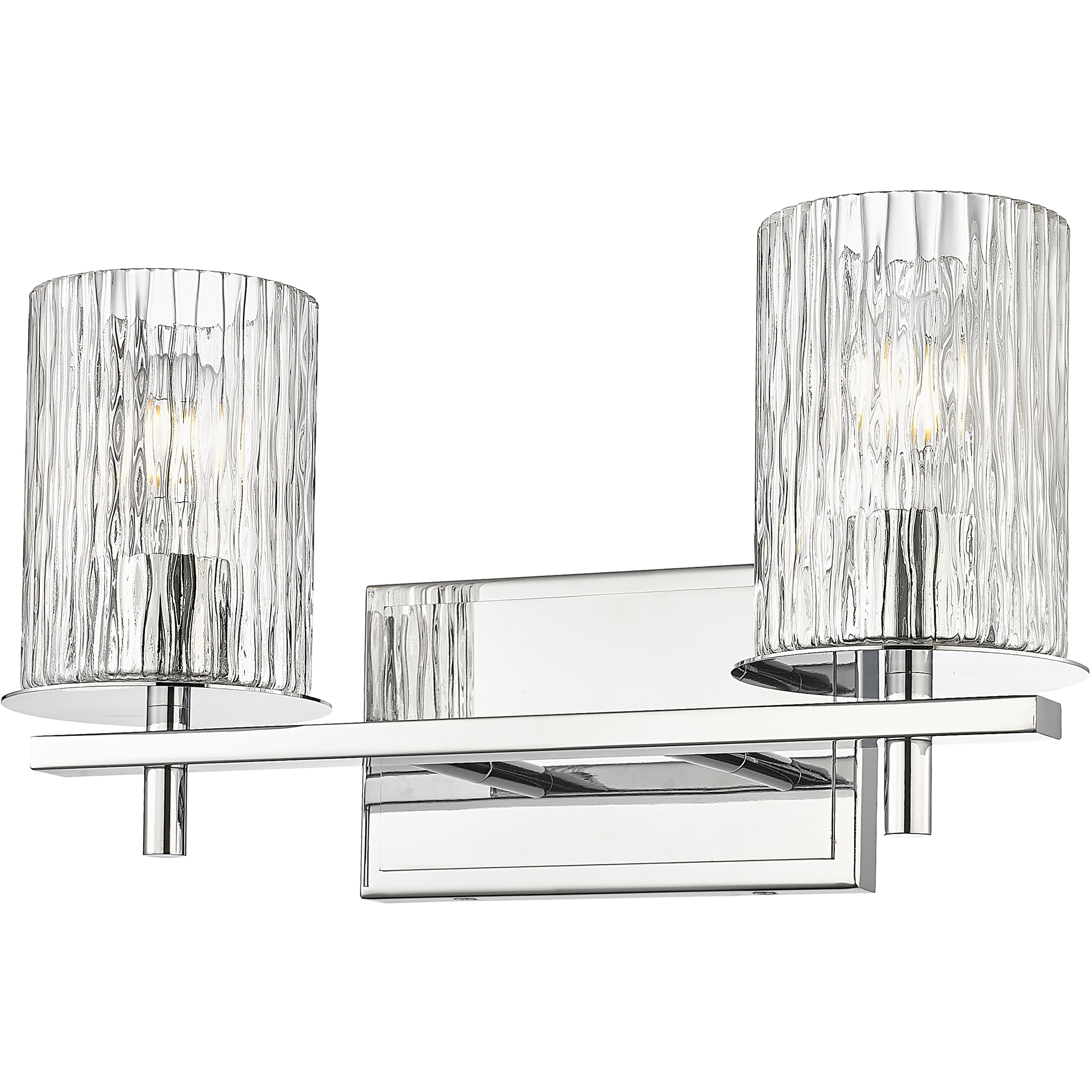 Grayson 2 Light 16 inch Chrome Vanity Wall Light