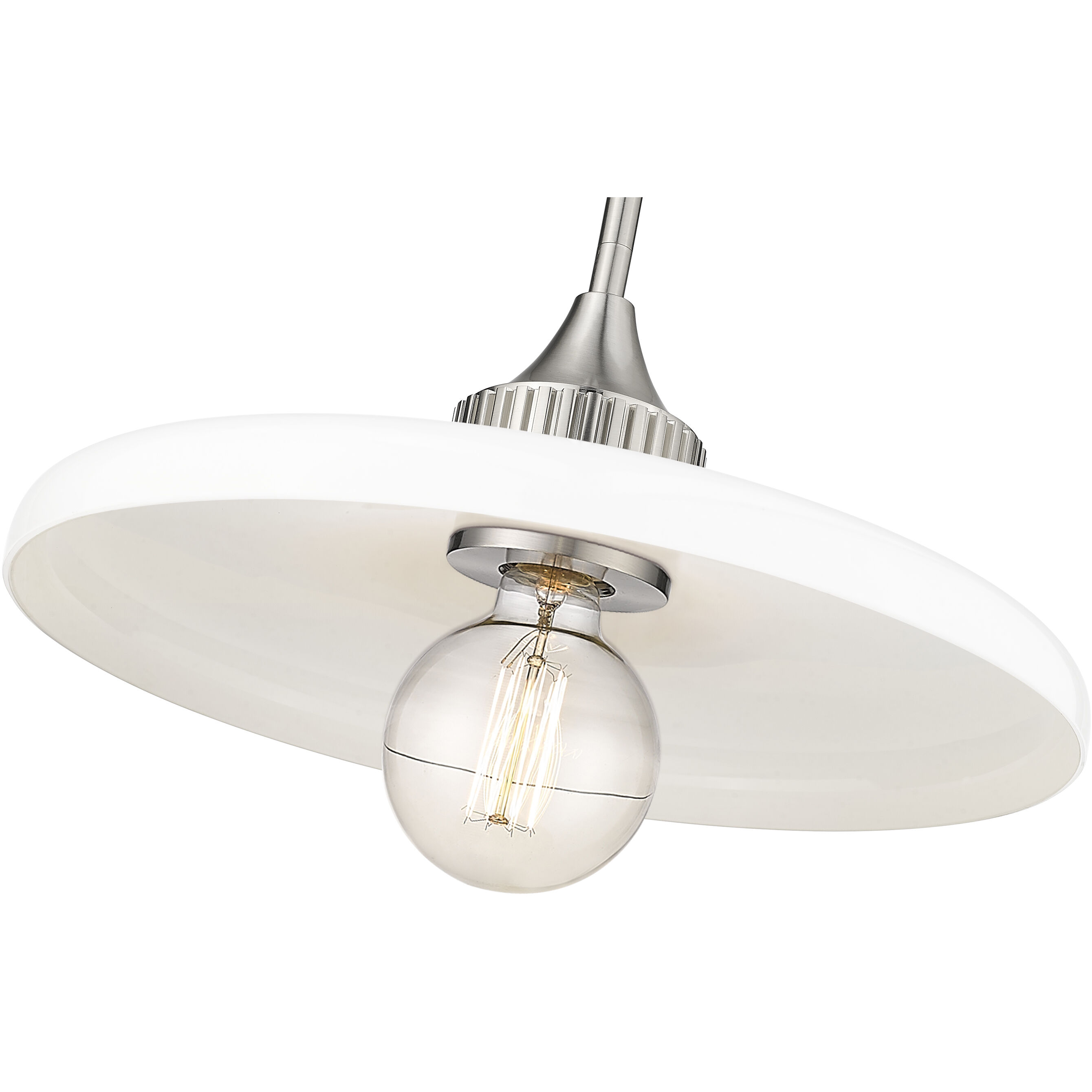 Paloma 1 Light 14 inch Brushed Nickel Pendant Ceiling Light