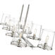 Callista 8 Light 56 inch Polished Nickel Linear Chandelier Ceiling Light