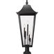 Gannon 5 Light 42.25 inch Black Outdoor Pier Mounted Fixture in G9