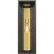Dunbroch 1 Light 24.25 inch Deep Bronze and Outdoor Brass Outdoor Wall Light