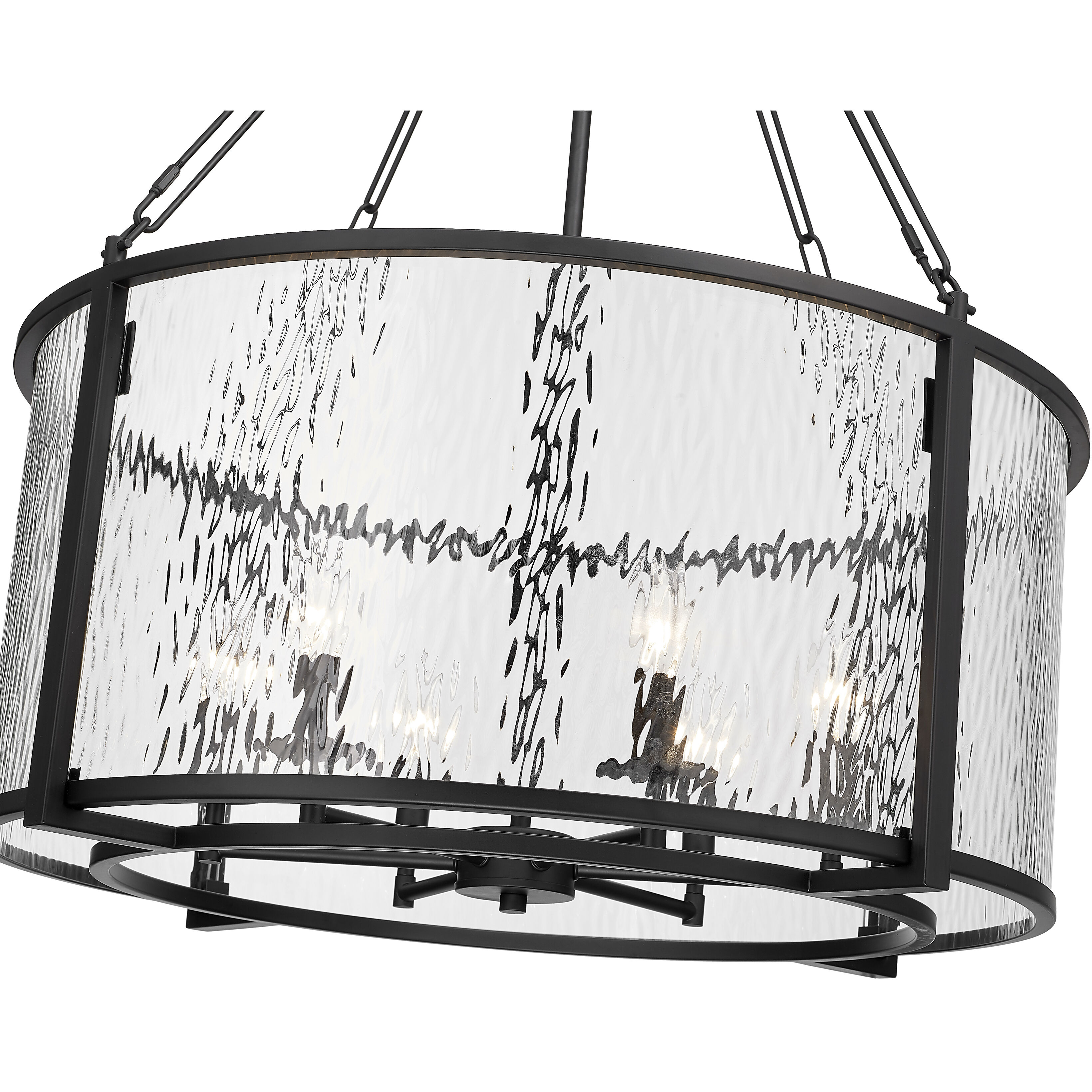 Barrington 6 Light 26 inch Matte Black Chandelier Ceiling Light