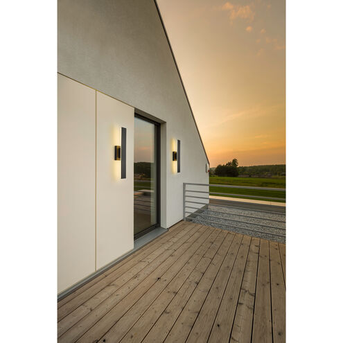 Stylet LED 3.75 inch Sand Black Outdoor Wall Light