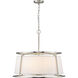 Lenyx 6 Light 26 inch Brushed Nickel Chandelier Ceiling Light