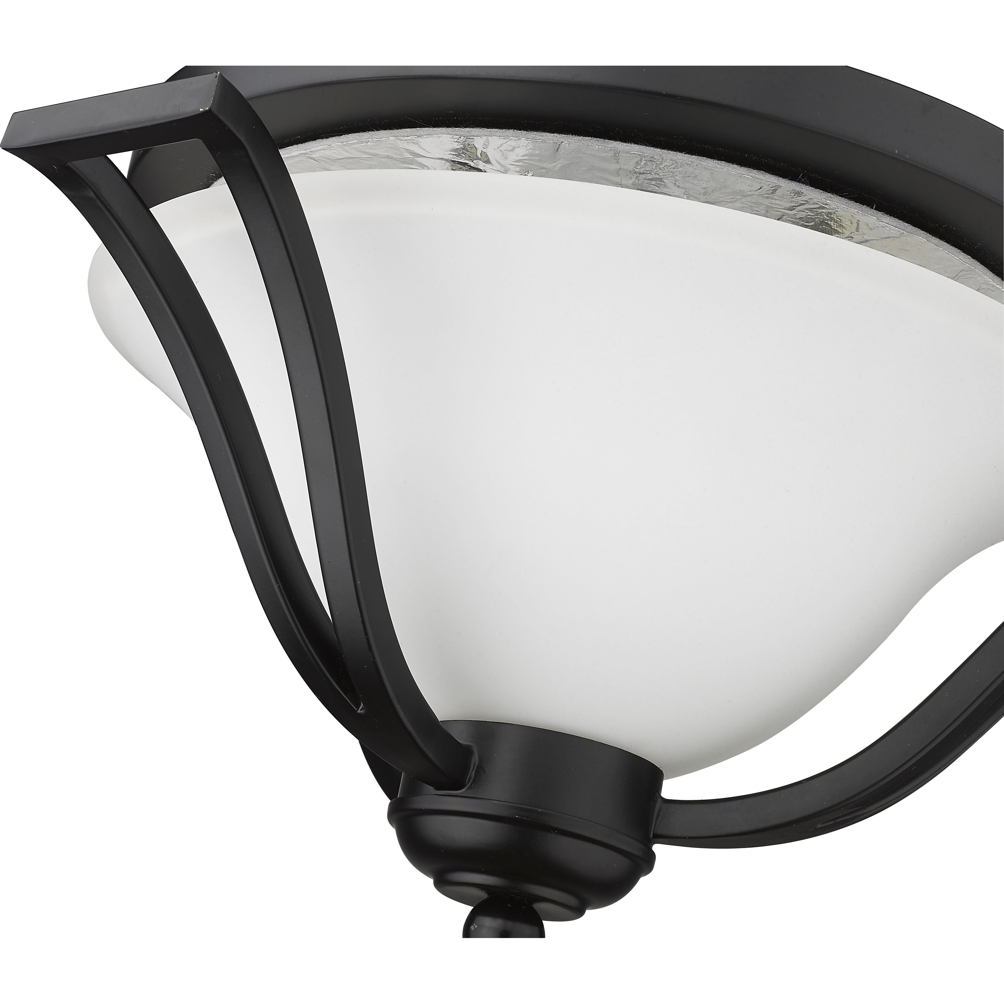 Lagoon 3 Light 18.5 inch Matte Black Flush Mount Ceiling Light