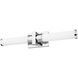 Idris LED 25.5 inch Chrome Bathroom Vanity Wall Light