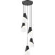 Aimie 5 Light 12 inch Matte Black Chandelier Ceiling Light
